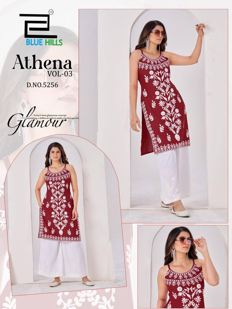 Blue hills athena vol 3 Wholesale kurtis in Ahmedabad
